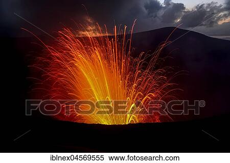Eruption, volcanic eruption, volcano Yasur, Tanna Island, Vanuatu, South Sea, Oceania View Large Photo Image Stock Photography - Eruption, volcanic eruption, volcano Yasur, Tanna Island, Vanuatu, South Sea, Oceania. Fotosearch