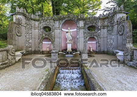 Eurydice Fountain, Hellbrunn fountain, Hellbrunn Palace, Salzburg, Austria, Europe View Large Photo Image Picture - Eurydice Fountain, Hellbrunn fountain, Hellbrunn Palace, Salzburg, Austria, Europe. Fotosearch