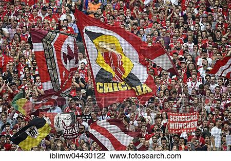 Excited fans, with flags, Allianz Arena, Munich, Bavaria, Germany, Europe View Large Photo Image Stock Image - Excited fans, with flags, Allianz Arena, Munich, Bavaria, Germany, Europe. Fotosearch