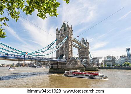 Excursion boat on the Thames, Tower Bridge, Southwark, London, England, Great Britain View Large Photo Image Stock Photo - Excursion boat on the Thames, Tower Bridge, Southwark, London, England, Great Britain. Fotosearch