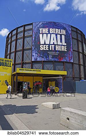 Exhibition Hall Asisi Panorama, The Wall, Checkpoint Charlie, Berlin, Germany, Europe View Large Photo Image Stock Image - Exhibition Hall Asisi Panorama, The Wall, Checkpoint Charlie, Berlin, Germany, Europe. Fotosearch