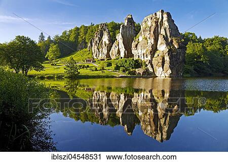 Extern stones, Externsteine, sandstone formation, Teutoburg Forest, Horn-Bad Meinberg, North Rhine-Westphalia, Germany, Europe View Large Photo Image Stock Image - Extern stones, Externsteine, sandstone formation, Teutoburg Forest, Horn-Bad Meinberg, North Rhine-Westphalia, Germany, Europe. Fotosearch