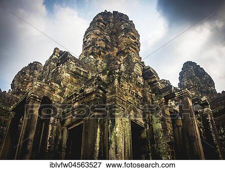 Face Tower, Stone Faces, Bodhisattva Lokeshvara, Avalokiteshvara, Temple Ruins, Bayon Temple, Angkor Thom Complex, Angkor Archaeological Park, Siem Reap Province, Cambodia, Asia View Large Photo Image Stock Photo - Face Tower, Stone Faces, Bodhisattva Lokeshvara, Avalokiteshvara, Temple Ruins, Bayon Temple, Angkor Thom Complex, Angkor Archaeological Park, Siem Reap Province, Cambodia, Asia. Fotosearch