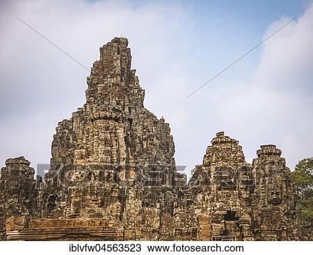 Face Towers, Stone Faces, Bodhisattva Lokeshvara, Avalokiteshvara, Temple Ruins, Bayon Temple, Angkor Thom Complex, Angkor Archaeological Park, Siem Reap Province, Cambodia, Asia View Large Photo Image Stock Image - Face Towers, Stone Faces, Bodhisattva Lokeshvara, Avalokiteshvara, Temple Ruins, Bayon Temple, Angkor Thom Complex, Angkor Archaeological Park, Siem Reap Province, Cambodia, Asia. Fotosearch