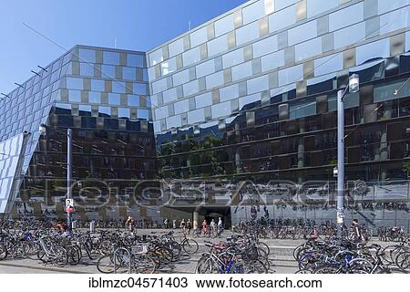 Farräder in front of new university library, Freiburg im Breisgau, Baden-Württemberg, Germany, Europe View Large Photo Image Stock Image - Farräder in front of new university library, Freiburg im Breisgau, Baden-Württemberg, Germany, Europe. Fotosearch