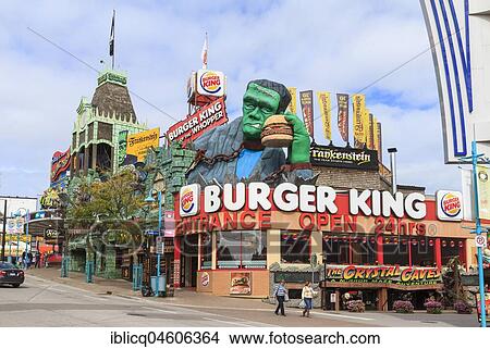 Fast Food Restaurant Burger King, Clifton Hill, Niagara Falls, Ontario, Canada, North America View Large Photo Image Picture - Fast Food Restaurant Burger King, Clifton Hill, Niagara Falls, Ontario, Canada, North America. Fotosearch