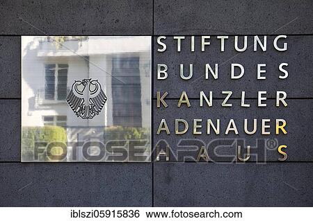 Stock Photograph - Federal Chancellor Adenauer House Foundation, Bad Honnef, North Rhine-Westphalia, Germany, Europe. Fotosearch