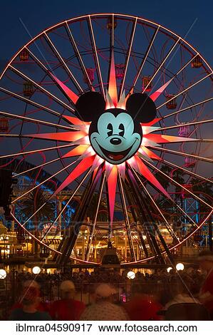 Ferris Wheel Mickey's Fun Wheel, California Adventure Park, Disneyland Resort, Anaheim, California, USA, North America View Large Photo Image Stock Photo - Ferris Wheel Mickey's Fun Wheel, California Adventure Park, Disneyland Resort, Anaheim, California, USA, North America. Fotosearch
