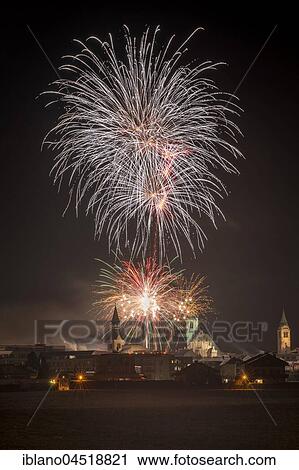 Fireworks, Spitalskirche and parish church, Schwaz, Tyrol, Austria, Europe View Large Photo Image Stock Image - Fireworks, Spitalskirche and parish church, Schwaz, Tyrol, Austria, Europe. Fotosearch