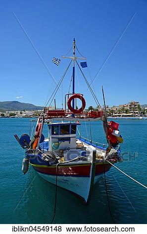 Fishing boat, Port Sitia, Regional district Lasithi, Eastern Crete, Greece, Europe View Large Photo Image Stock Photo - Fishing boat, Port Sitia, Regional district Lasithi, Eastern Crete, Greece, Europe. Fotosearch