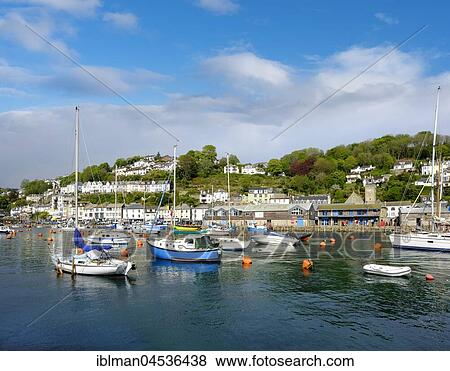 Stock Photo - Fishing port, East Looe, Looe, Cornwall, England, United Kingdom, Europe. Fotosearch
