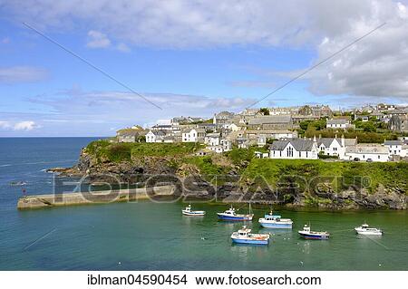 Fishing port, Port Isaac, Cornwall, England, Great Britain View Large Photo Image Picture - Fishing port, Port Isaac, Cornwall, England, Great Britain. Fotosearch