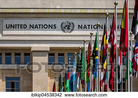 Flags in front of the Palace of Nations, United Nations, UN, Palais des Nations, Geneva, Switzerland, Europe View Large Photo Image Stock Image - Flags in front of the Palace of Nations, United Nations, UN, Palais des Nations, Geneva, Switzerland, Europe. Fotosearch