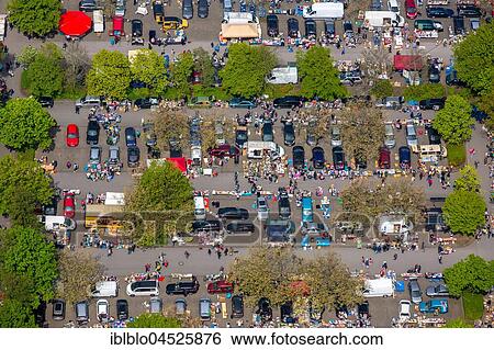 Stock Photograph - Flea market, Dortmund, Ruhr area, North Rhine-Westphalia, Germany, Europe. Fotosearch