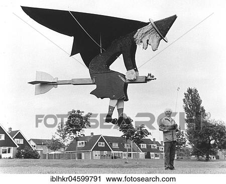 Stock Image - Flying Witch, England, Great Britain. Fotosearch