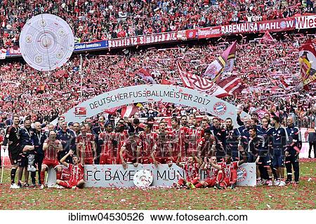 Football team FC Bayern celebrating title, German football championship, Allianz Arena, Munich, Bavaria, Germany, Europe View Large Photo Image Stock Photograph - Football team FC Bayern celebrating title, German football championship, Allianz Arena, Munich, Bavaria, Germany, Europe. Fotosearch