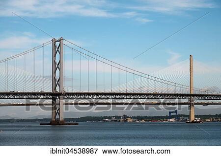 Forth Road Bridge, freeway bridge, Firth of Forth, North Queensferry, Scotland, UK View Large Photo Image Stock Photo - Forth Road Bridge, freeway bridge, Firth of Forth, North Queensferry, Scotland, UK. Fotosearch