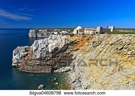 Fortress Fortaleza de Beliche, Cabo de Sao Vicente, Sagres, Algarve, Portugal, Europe View Large Photo Image Stock Photo - Fortress Fortaleza de Beliche, Cabo de Sao Vicente, Sagres, Algarve, Portugal, Europe. Fotosearch