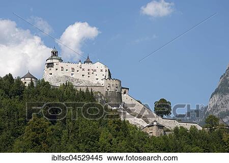 Fortress Hohenwerfen, castle, Werfen, Salzburg State, Austria, Europe View Large Photo Image Stock Photography - Fortress Hohenwerfen, castle, Werfen, Salzburg State, Austria, Europe. Fotosearch