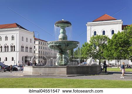 Fountain in front of Ludwig Maximilian University, Ludwigstrasse, Munich, Upper Bavaria, Germany, Europe View Large Photo Image Stock Photo - Fountain in front of Ludwig Maximilian University, Ludwigstrasse, Munich, Upper Bavaria, Germany, Europe. Fotosearch