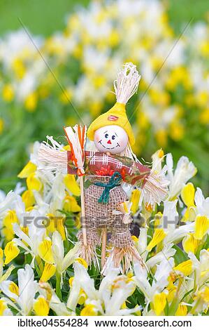 Garden decoration, manikin made of fabric and bast View Large Photo Image Picture - Garden decoration, manikin made of fabric and bast. Fotosearch