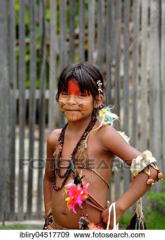 Girl from the tribe of Pataxó Indians, Porto Seguro, Bahia, Brazil, South America View Large Photo Image Stock Photo - Girl from the tribe of Pataxó Indians, Porto Seguro, Bahia, Brazil, South America. Fotosearch