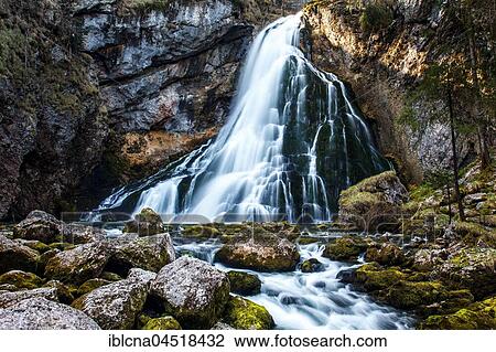 Golling Waterfall, Golling, Hallein District, Austria, Europe View Large Photo Image Stock Image - Golling Waterfall, Golling, Hallein District, Austria, Europe. Fotosearch