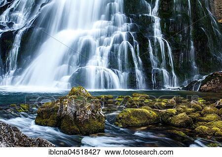 Stock Photo - Golling Waterfall, Golling, Hallein District, Austria, Europe. Fotosearch