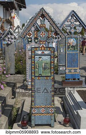 Grave cross of a soldier in the funny cemetery Sapanta, Romania, Europe View Large Photo Image Stock Image - Grave cross of a soldier in the funny cemetery Sapanta, Romania, Europe. Fotosearch