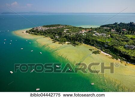 Grottoes of Catullus, archaeological park, peninsula in turquoise waters, Sirmione, Lake Garda, Lombardy, Italy, Europe View Large Photo Image Stock Photography - Grottoes of Catullus, archaeological park, peninsula in turquoise waters, Sirmione, Lake Garda, Lombardy, Italy, Europe. Fotosearch