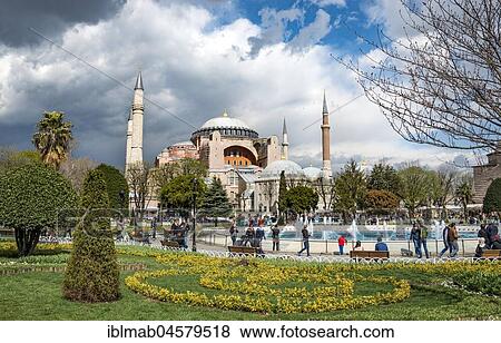 Hagia Sophia, Ayasofya, with Fountain in Sultan Ahmed Park, Istanbul, European part, Turkey, Asia View Large Photo Image Stock Photo - Hagia Sophia, Ayasofya, with Fountain in Sultan Ahmed Park, Istanbul, European part, Turkey, Asia. Fotosearch