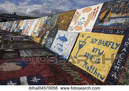 Harbour wall painted by sailors, harbour, marina, Horta, island of Faial, Azores, Portugal, Europe View Large Photo Image Stock Photograph - Harbour wall painted by sailors, harbour, marina, Horta, island of Faial, Azores, Portugal, Europe. Fotosearch