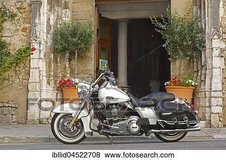 Harley Davidson, Bargemon, Var, Provence-Alpes-Cote d'Azur, France, Europe View Large Photo Image Stock Photo - Harley Davidson, Bargemon, Var, Provence-Alpes-Cote d'Azur, France, Europe. Fotosearch