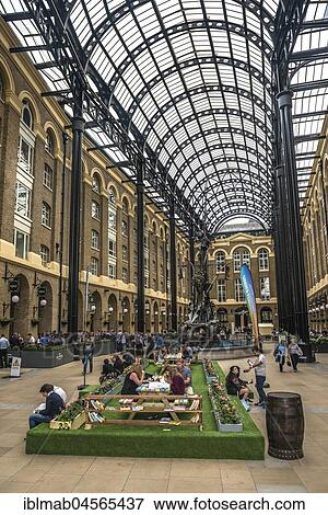 Stock Photo - Hays Galleria, shopping mall, London, England, Great Britain. Fotosearch
