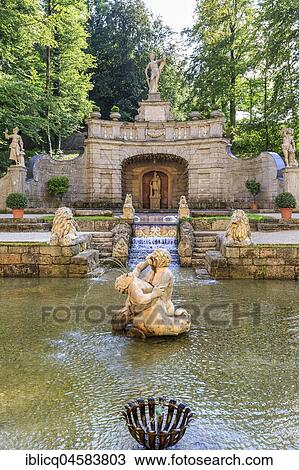 Hellbrunn fountains, Hellbrunn Palace, Salzburg, Austria, Europe View Large Photo Image Stock Image - Hellbrunn fountains, Hellbrunn Palace, Salzburg, Austria, Europe. Fotosearch