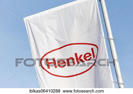 Henkel, flag with logo at headquarters, Düsseldorf-Holthausen, North Rhine-Westphalia, Germany, Europe View Large Photo Image Stock Photo - Henkel, flag with logo at headquarters, Düsseldorf-Holthausen, North Rhine-Westphalia, Germany, Europe. Fotosearch