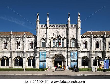 Stock Image - Hieronymite Monastery, Mosteiro dos Jerónimos, UNESCO World Heritage Site, Belém, Lisbon, Portugal, Europe. Fotosearch