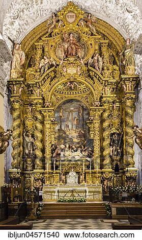 High altar, painting Bernardo Simón de Pineda, Iglesia de San Jorge at the Hospital de la Santa Caridad, Seville, Andalusia, Spain, Europe View Large Photo Image Stock Image - High altar, painting Bernardo Simón de Pineda, Iglesia de San Jorge at the Hospital de la Santa Caridad, Seville, Andalusia, Spain, Europe. Fotosearch
