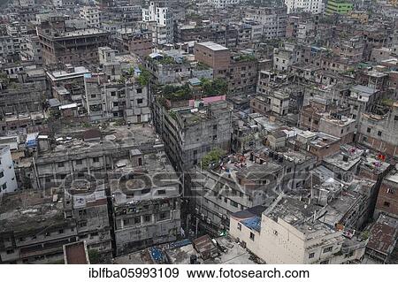 High rise buildings, view from Kaizuddin Tower, Bijoy Nagar Road, Old Dhaka, Dhaka, Bangladesh, Asia View Large Photo Image Stock Photo - High rise buildings, view from Kaizuddin Tower, Bijoy Nagar Road, Old Dhaka, Dhaka, Bangladesh, Asia. Fotosearch