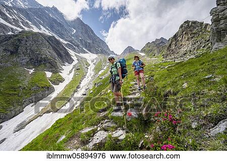 Hiker on the descent from the Mörchnerscharte to Floitengrund, Berliner Höhenweg, Zillertal Alps, Zillertal, Tyrol, Austria, Europe View Large Photo Image Stock Photograph - Hiker on the descent from the Mörchnerscharte to Floitengrund, Berliner Höhenweg, Zillertal Alps, Zillertal, Tyrol, Austria, Europe. Fotosearch