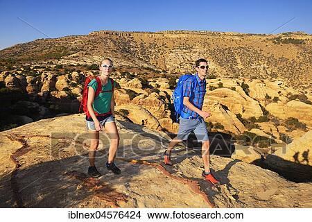 Hikers at White Domes Trail, Dana Biosphere Reserve, Dana, Jordan, Asia View Large Photo Image Picture - Hikers at White Domes Trail, Dana Biosphere Reserve, Dana, Jordan, Asia. Fotosearch