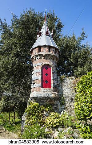 Stock Photography - Historic Colombier or dove-cote, La Seigneurie gardens, Sark Island, Channel Islands, Great Britain. Fotosearch