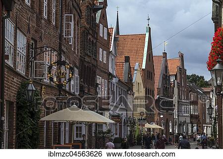 Historic Old Town, row of houses in Heiligengeiststraße, Lüneburg, Lower Saxony, Germany, Europe View Large Photo Image Stock Photograph - Historic Old Town, row of houses in Heiligengeiststraße, Lüneburg, Lower Saxony, Germany, Europe. Fotosearch