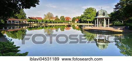 Stock Photo - Historic spa resort, Goethe town Bad Lauchstädt, Saxony-Anhalt, Germany, Europe. Fotosearch