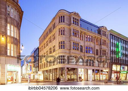 Stock Photograph - Historical office and commercial building Georgstraße 22, city centre, Hanover, Lower Saxony, Germany, Europe. Fotosearch