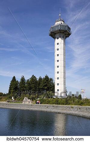 Hochheideturm with artificial lake as water reservoir, lookout tower on the Ettelsberg, Willingen, Rothaargebirge, Sauerland, Hesse, Germany, Europe View Large Photo Image Picture - Hochheideturm with artificial lake as water reservoir, lookout tower on the Ettelsberg, Willingen, Rothaargebirge, Sauerland, Hesse, Germany, Europe. Fotosearch
