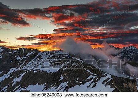 Hohe Tauern at sunrise, Austria, Europe View Large Photo Image Stock Photo - Hohe Tauern at sunrise, Austria, Europe. Fotosearch