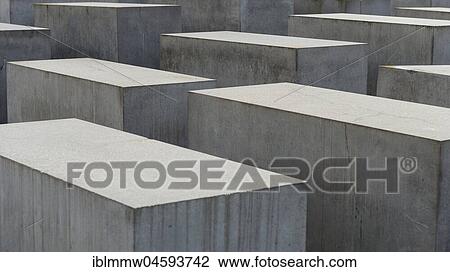 Stock Image - Holocaust Memorial, Memorial to the Murdered Jews of Europe, Berlin, Germany, Europe. Fotosearch