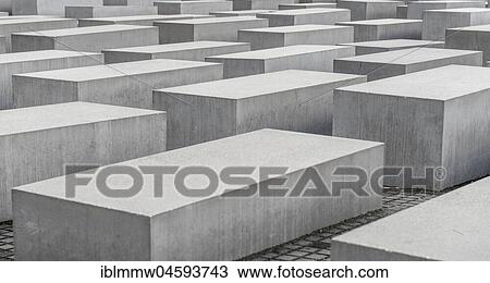 Stock Image - Holocaust Memorial, Memorial to the Murdered Jews of Europe, Berlin, Germany, Europe. Fotosearch