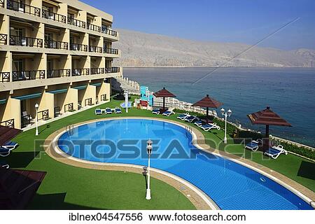 Stock Photograph - Hotel Atana Khasab, Musandam, Oman, Asia. Fotosearch